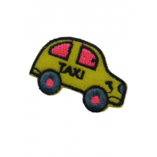 Aplike Ütü İle Yapışan Taxi Arma 3x2,5 cm Aplike Ütü İle Yapışan Taxi Arma 3x2,5 cm