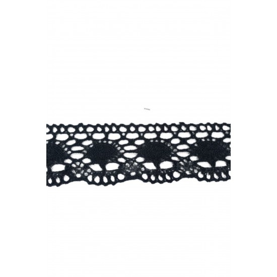 Kopanaki Dantel en 5 cm Badem Model Siyah 5 Metre Kopanaki Dantel en 5 cm Badem Model Siyah 5 Metre