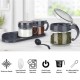 Robinanka® Gri 3lü Standlı Kapaklı Kaşıklı Cam Hava Sızdırmaz Baharatlık Takımı KC-386 Robinanka® Gri 3lü Standlı Kapaklı Kaşıklı Cam Hava Sızdırmaz Baharatlık Takımı KC-386