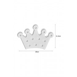 Robinanka 3D Dekoratif Pilli Kraliçe Tacı Model Led Masa ve Gece Lambası Robinanka 3D Dekoratif Pilli Kraliçe Tacı Model Led Masa ve Gece Lambası