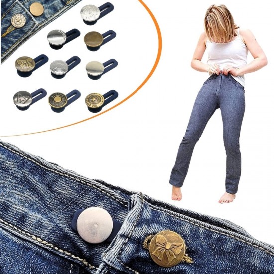 Robinanka® 10 Adet Yedek Kot Düğmeleri Beden Genişletici
