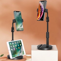 Robinanka Masa Üstü Tablet ve Telefon Tutucu Plastik Aparat Siyah Telefon Standı Robinanka Masa Üstü Tablet ve Telefon Tutucu Plastik Aparat Siyah Telefon Standı