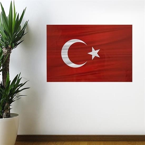 Robinanka Dalgalanma Efektli Manyetik Duvar Stickerı Türk Bayrağı 75 x 50 cm Robinanka Dalgalanma Efektli Manyetik Duvar Stickerı Türk Bayrağı 75 x 50 cm