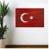 Robinanka Dalgalanma Efektli Manyetik Duvar Stickerı Türk Bayrağı 75 x 50 cm