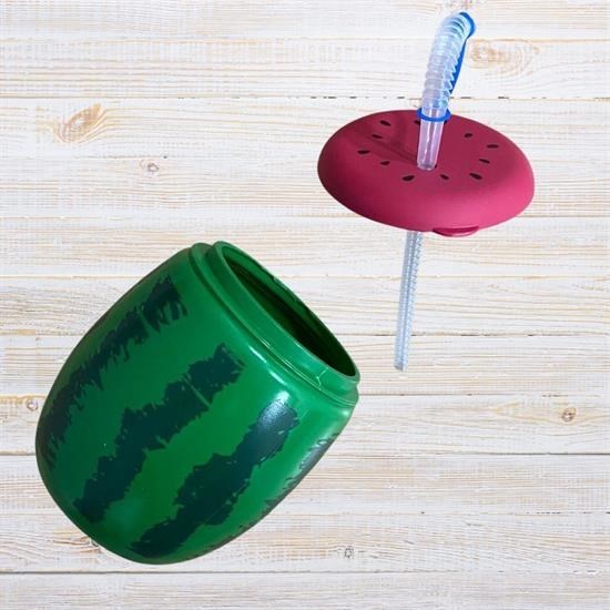 Robinanka® Karpuz Model Kendiliğinden Pipetli 900 ml Suluk, Matara Robinanka® Karpuz Model Kendiliğinden Pipetli 900 ml Suluk, Matara