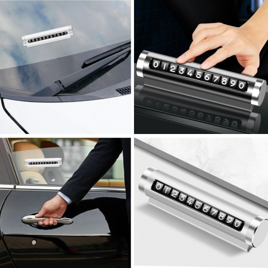 Robinanka® Alüminyum Kasa Gri Renk Çevirmeli Araç Içi Telefon Numaratörü Park Oto Numaratörü Robinanka® Alüminyum Kasa Gri Renk Çevirmeli Araç Içi Telefon Numaratörü Park Oto Numaratörü