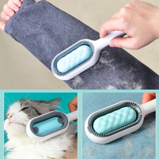 Robinanka® Evcil Hayvanlar İçin Çift Taraflı Pet Fırçası Nemli Tüy Tarama Tarağı Robinanka® Evcil Hayvanlar İçin Çift Taraflı Pet Fırçası Nemli Tüy Tarama Tarağı
