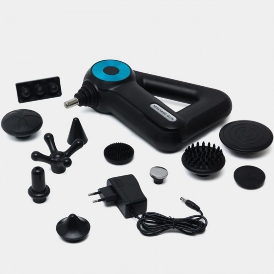 Robinanka 12 Farklı Başlıklı Profesyonel Masaj Tabancası - Kas Gevşetici ve Yorgunluk Giderici Masaj Aleti