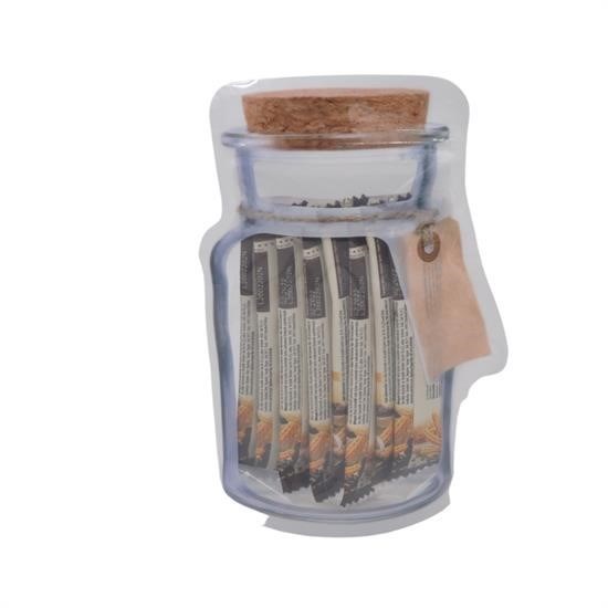 Robinanka® Kavanoz Görünümlü Kilitli Poşet Çıtçıtlı ve Pratik Torba 4 Adet Robinanka® Kavanoz Görünümlü Kilitli Poşet Çıtçıtlı ve Pratik Torba 4 Adet