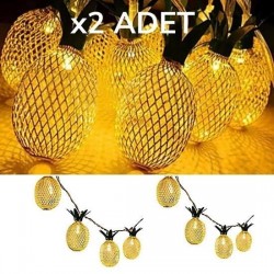 Robinanka Dekoratif Pilli Pineapple Ananas Pilli Şerit Led Işık (1 Metre) Robinanka Dekoratif Pilli Pineapple Ananas Pilli Şerit Led Işık (1 Metre)