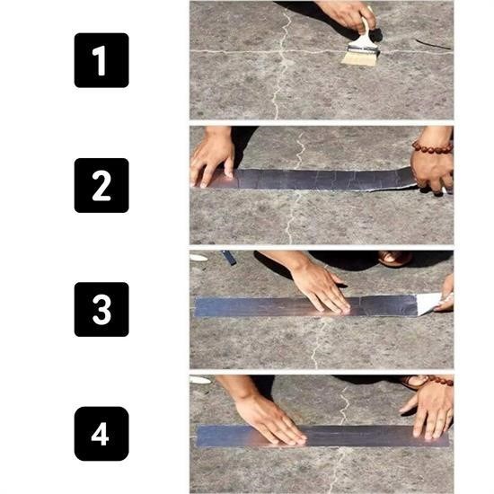 Robinanka Yüksek Sıcaklık Dayanan Su Geçirmez Çatı Boru Duvar Çatlak Yapışkan Bant Folyo 5 mt x 10 cm
