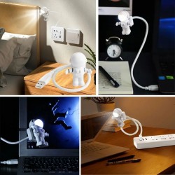 Robinanka USB Astronot Gece Lambası, Masa Lambası, Kitap Okuma Lambası Işığı Robinanka USB Astronot Gece Lambası, Masa Lambası, Kitap Okuma Lambası Işığı