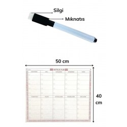 Robinanka Şeffaf Kendiliğinden Yapışkanlı Kalemli Haftalık Planlayıcı 40cm-50cm Robinanka Şeffaf Kendiliğinden Yapışkanlı Kalemli Haftalık Planlayıcı 40cm-50cm