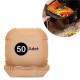 50 Adet Air Fryer Pişirme Kağıdı Tek Kullanımlık Hava Fritöz Yağ Geçirmez Yapışmaz Kare Tabak Model 50 Adet Air Fryer Pişirme Kağıdı Tek Kullanımlık Hava Fritöz Yağ Geçirmez Yapışmaz Kare Tabak Model