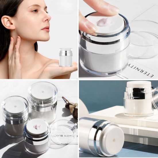 Robinanka® Hava Pompalı Doldurulabilir Vakumlu Krem,Fondoten Sıvı Kozmetik Ürün Şişesi Robinanka® Hava Pompalı Doldurulabilir Vakumlu Krem,Fondoten Sıvı Kozmetik Ürün Şişesi