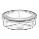 Robinanka® 3 Bölmeli Sızdırmaz Contalı Kilitli Kapaklı 1,35 Litre yuvarlak Erzak Saklama Kabı LC-500 Robinanka® 3 Bölmeli Sızdırmaz Contalı Kilitli Kapaklı 1,35 Litre yuvarlak Erzak Saklama Kabı LC-500