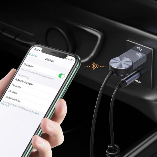 Robinanka® Araba için Bluetooth Aux Alıcısı Wireless Araç Kiti Robinanka® Araba için Bluetooth Aux Alıcısı Wireless Araç Kiti