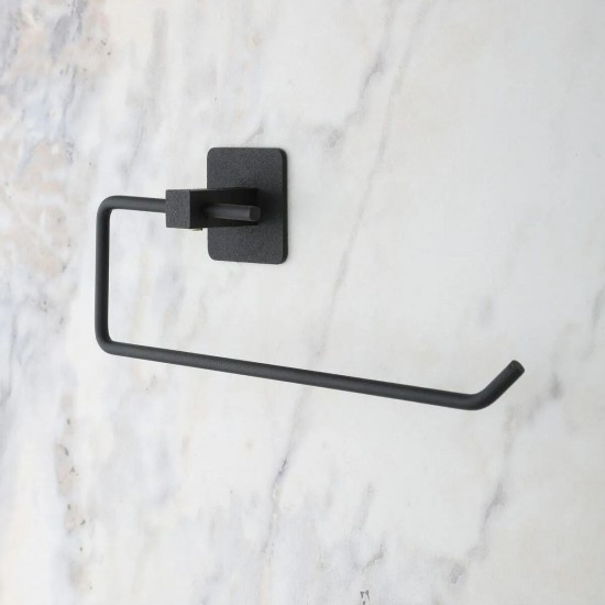 Robinanka® Kendiliğinden Yapışkanlı Siyah Paslanmaz Metal Rulo Havluluk Aparat Robinanka® Kendiliğinden Yapışkanlı Siyah Paslanmaz Metal Rulo Havluluk Aparat
