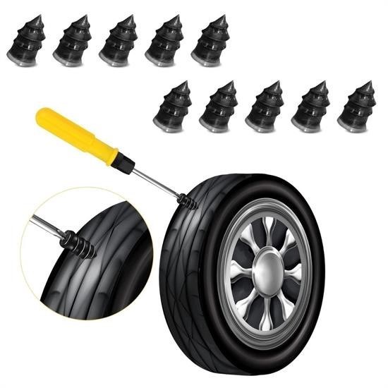 Robinanka® 10 Adet Çok Amaçlı Kolay Kullanılabilir Araba Lastiği Tamir Kauçuğu Robinanka® 10 Adet Çok Amaçlı Kolay Kullanılabilir Araba Lastiği Tamir Kauçuğu