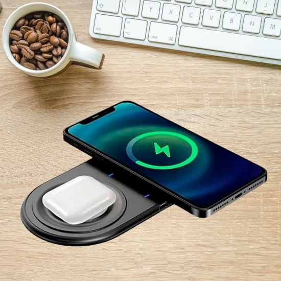 Robinanka® 2si 1arada Kablosuz Saat,Kulaklık ve Telefon Hızlı Şarj Etme Aparatı Robinanka® 2si 1arada Kablosuz Saat,Kulaklık ve Telefon Hızlı Şarj Etme Aparatı
