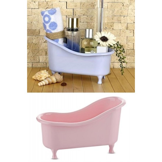 Robinanka® Dekoratif Mini Küvet Şeklinde Çok Amaçlı Banyo Düzenleyici Sepet Robinanka® Dekoratif Mini Küvet Şeklinde Çok Amaçlı Banyo Düzenleyici Sepet
