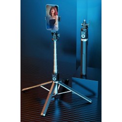 Robinanka Fotoğraf Makinası ve Telefon Takılabilen 2si 1 Arada 2.2m Uzayan Selfie Çubuğu Kumandalı Tripod Robinanka Fotoğraf Makinası ve Telefon Takılabilen 2si 1 Arada 2.2m Uzayan Selfie Çubuğu Kumandalı Tripod