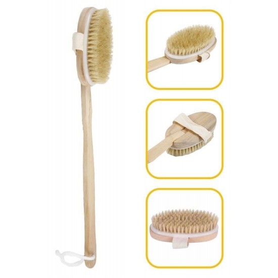 Robinanka® Doğal At Kılı Selülit Karşıtı Sapı Çıkabilen Ahşap Banyo Fırçası Robinanka® Doğal At Kılı Selülit Karşıtı Sapı Çıkabilen Ahşap Banyo Fırçası