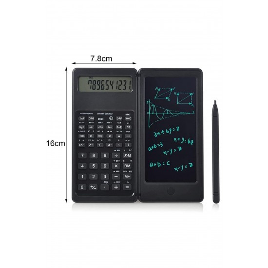 Robinanka® Silinebilir LCD Yazı Tabletli,Kalemli Katlanabilir Bilimsel Hesap Makinesi Robinanka® Silinebilir LCD Yazı Tabletli,Kalemli Katlanabilir Bilimsel Hesap Makinesi