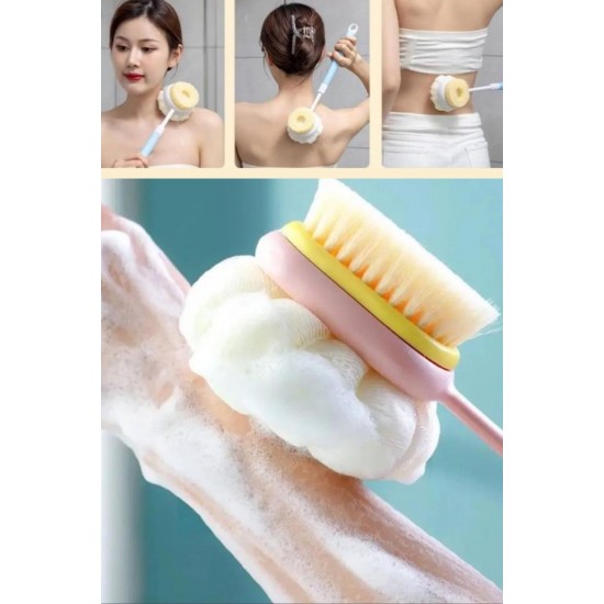 Robinanka® 2'si 1 Arada Çift Taraflı Uzun Saplı Fırçalı Banyo Vücut Sırt Fırçası Banyo Lifi Robinanka® 2'si 1 Arada Çift Taraflı Uzun Saplı Fırçalı Banyo Vücut Sırt Fırçası Banyo Lifi
