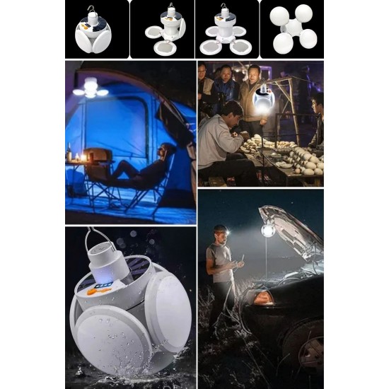 Robinanka® 5 Led'li 3 Farklı Işık Modlu Açılıp Kapanabilir Led Kanatlı Güneş Enerjili Solar Aydınlatma Asılabilir Kamp Feneri Robinanka® 5 Led'li 3 Farklı Işık Modlu Açılıp Kapanabilir Led Kanatlı Güneş Enerjili Solar Aydınlatma Asılabilir Kamp Feneri