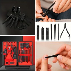 Robinanka 24 Parça Kendiliğinden Deri Çantalı Seyahat Tipi Manikür Pedikür Seti Robinanka 24 Parça Kendiliğinden Deri Çantalı Seyahat Tipi Manikür Pedikür Seti