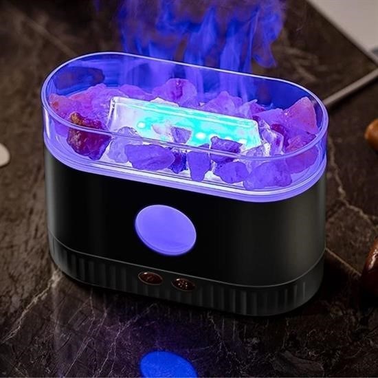 Robinanka® Himalaya Tuzlu Renkli Led Aydınlatmalı 200ml Hava Nemlendiricili Aromaterapi Difüzörü Robinanka® Himalaya Tuzlu Renkli Led Aydınlatmalı 200ml Hava Nemlendiricili Aromaterapi Difüzörü