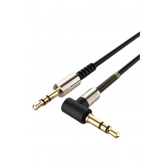 Robinanka® 3.5mm AUX Kablosu Jak Erkek Erkek L Tipi 1 Metre Ses Aktarım Kablosu Robinanka® 3.5mm AUX Kablosu Jak Erkek Erkek L Tipi 1 Metre Ses Aktarım Kablosu