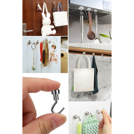 Robinanka® Güçlü Manyetik Mutfak,Banyolar İçin Çok Amaçlı 2'li Magnet Askı Robinanka® Güçlü Manyetik Mutfak,Banyolar İçin Çok Amaçlı 2'li Magnet Askı
