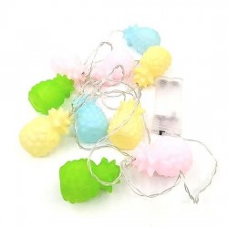 Robinanka Karışık Renk Dekoratif Ananas Dolama 10’lu Şerit Led Işık Zinciri