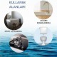Robinanka Gri Su Sızdırmaz  Banyo Mutfak Lavabo Küvet İzolasyon Şerit Bant Robinanka Gri Su Sızdırmaz  Banyo Mutfak Lavabo Küvet İzolasyon Şerit Bant