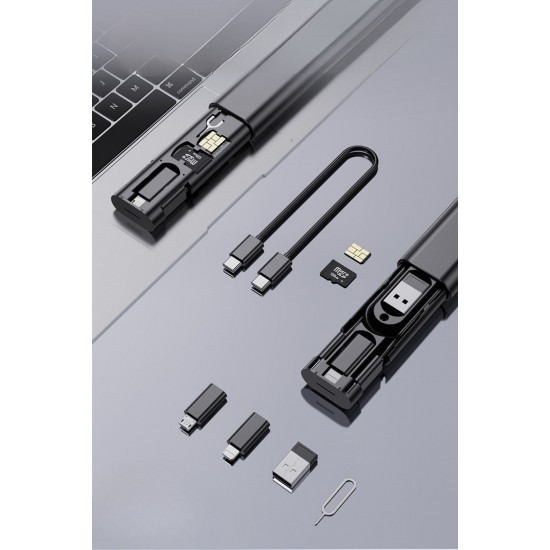 Robinanka® Cep Tipi 60W Bas Aç Type-C,İphone Şarj,Micro USB Hızlı Şarj Data Kablo Seti Robinanka® Cep Tipi 60W Bas Aç Type-C,İphone Şarj,Micro USB Hızlı Şarj Data Kablo Seti
