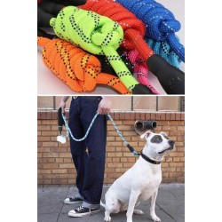 Robinanka Reflektörlü Fosforlu Köpek Gezdirme Halatı Tasma Kayışı Metal Kancalı 130 cm  Robinanka Reflektörlü Fosforlu Köpek Gezdirme Halatı Tasma Kayışı Metal Kancalı 130 cm