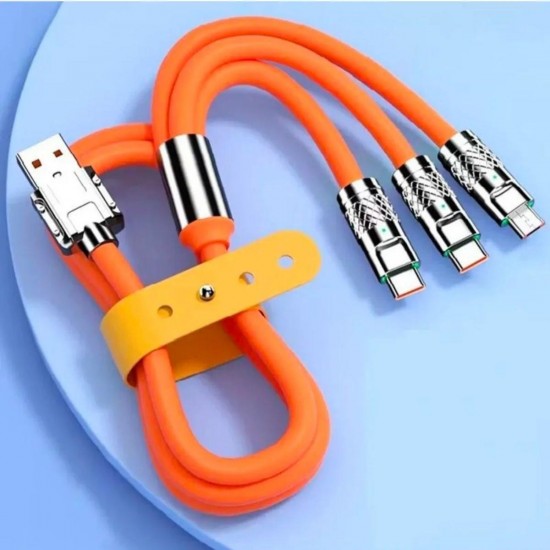 Robinanka® 3 in 1 Type-C + Micro Usb + Lightning Hızlı Şarj Kablosu Silikon Kablo 1 Metre Opp Ambalaj Robinanka® 3 in 1 Type-C + Micro Usb + Lightning Hızlı Şarj Kablosu Silikon Kablo 1 Metre Opp Ambalaj