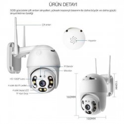 Robinanka 20 MP HD Lens İç Dış Mekan Suya Danıklı IP Wifi Network Güvenlik Kamerası Wifi Kamera Robinanka 20 MP HD Lens İç Dış Mekan Suya Danıklı IP Wifi Network Güvenlik Kamerası Wifi Kamera