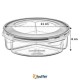 Robinanka® 3 Bölmeli Sızdırmaz Contalı Kilitli Kapaklı 1,35 Litre yuvarlak Erzak Saklama Kabı LC-500 Robinanka® 3 Bölmeli Sızdırmaz Contalı Kilitli Kapaklı 1,35 Litre yuvarlak Erzak Saklama Kabı LC-500