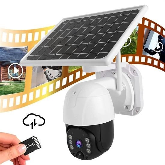 Robinanka® Solar Panelli Su Geçirmez Gece Görüş Destekli Wifi Bağlantılı Güvenlik Kamerası Robinanka® Solar Panelli Su Geçirmez Gece Görüş Destekli Wifi Bağlantılı Güvenlik Kamerası