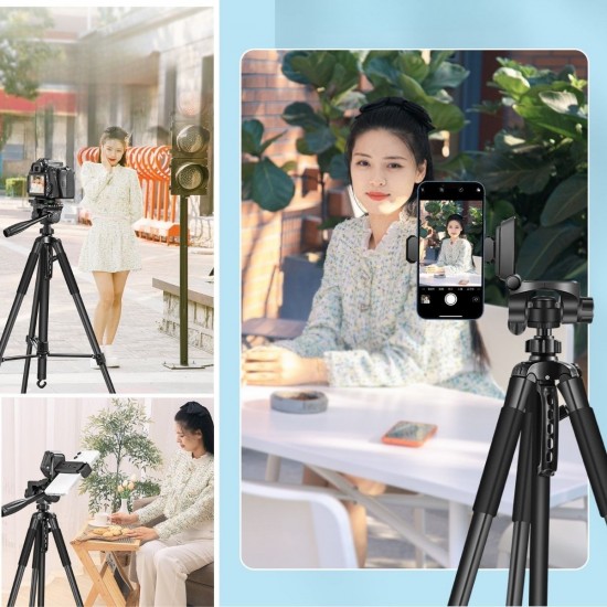 Robinanka® Telefon ve Fotoğraf Makinası Takılabilen Bluetooth Kumandalı 146 cm Tripod