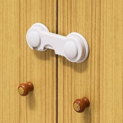 Robinanka Bebek Çocuk Güvenliği Çekmece ve Dolap İçin Kendiliğinde Yapışkanlı Vidasız Kapak Kilidi Robinanka Bebek Çocuk Güvenliği Çekmece ve Dolap İçin Kendiliğinde Yapışkanlı Vidasız Kapak Kilidi