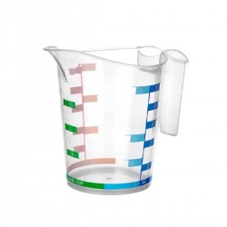 Robinanka 1000 ml Renkli Dereceli Sert Plastik Mutfak Ölçü Kabı Robinanka 1000 ml Renkli Dereceli Sert Plastik Mutfak Ölçü Kabı