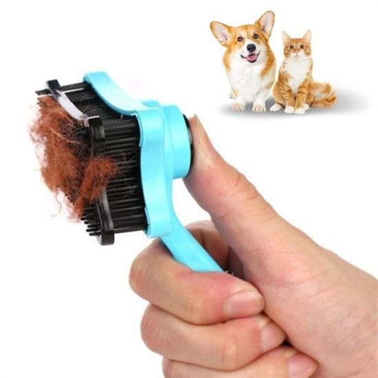 Robinanka® Evcil Hayvan Kedi Köpek Tüy Toplayıcı Otomatik Tuşlu Pet Tarak