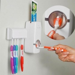 Robinanka Otomatik Diş Macunu Sıkacağı ve 5 Adet Diş Fırası Tutacağı Diş Fırçalığı Robinanka Otomatik Diş Macunu Sıkacağı ve 5 Adet Diş Fırası Tutacağı Diş Fırçalığı
