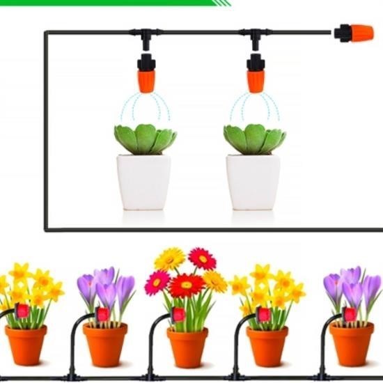 Robinanka® 10 Metre Bahçe Damlama Sulama Sistemi Seti Hortum ve Ek Parçaları Robinanka® 10 Metre Bahçe Damlama Sulama Sistemi Seti Hortum ve Ek Parçaları