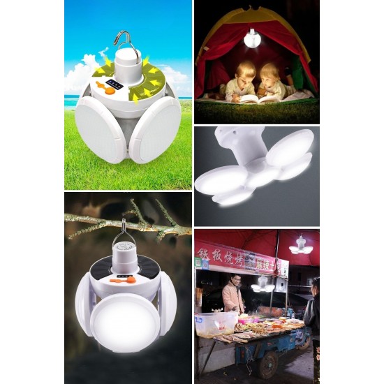 Robinanka® 5 Led'li 3 Farklı Işık Modlu Açılıp Kapanabilir Led Kanatlı Güneş Enerjili Solar Aydınlatma Asılabilir Kamp Feneri Robinanka® 5 Led'li 3 Farklı Işık Modlu Açılıp Kapanabilir Led Kanatlı Güneş Enerjili Solar Aydınlatma Asılabilir Kamp Feneri