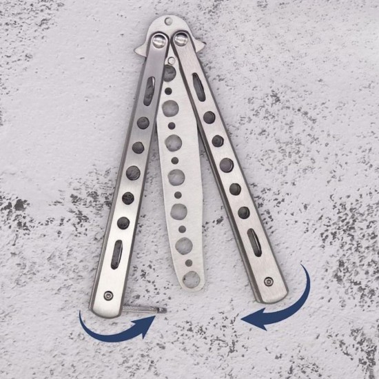 Robinanka® Gri Katlanabilir Paslanmaz Çelik Kelebek Bıçak Tarak Sakal Bıyık Fırçası Profesyonel Saç Kesimi İçin Tarak Robinanka® Gri Katlanabilir Paslanmaz Çelik Kelebek Bıçak Tarak Sakal Bıyık Fırçası Profesyonel Saç Kesimi İçin Tarak